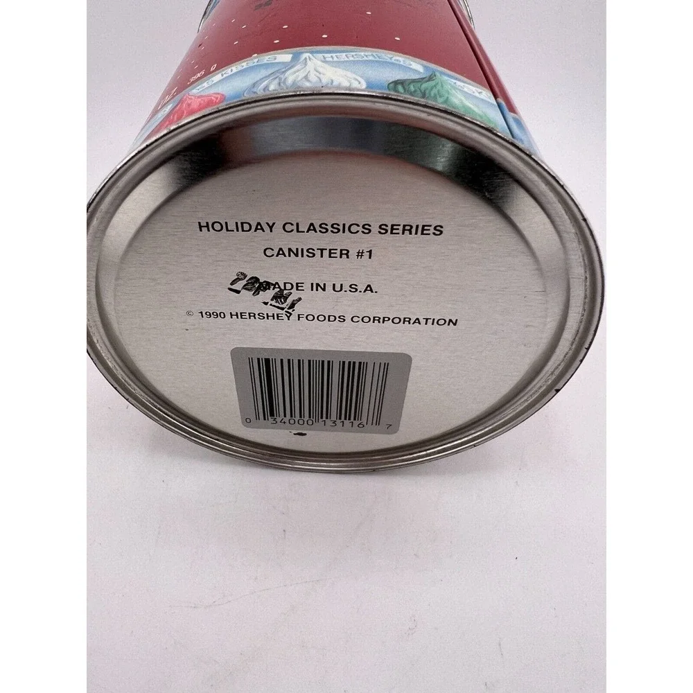1990 Vintage Hershey's Kisses‎ Rocking Horse Holiday Tin/Candy Tin